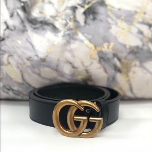 Authentic Leather Gucci Belt